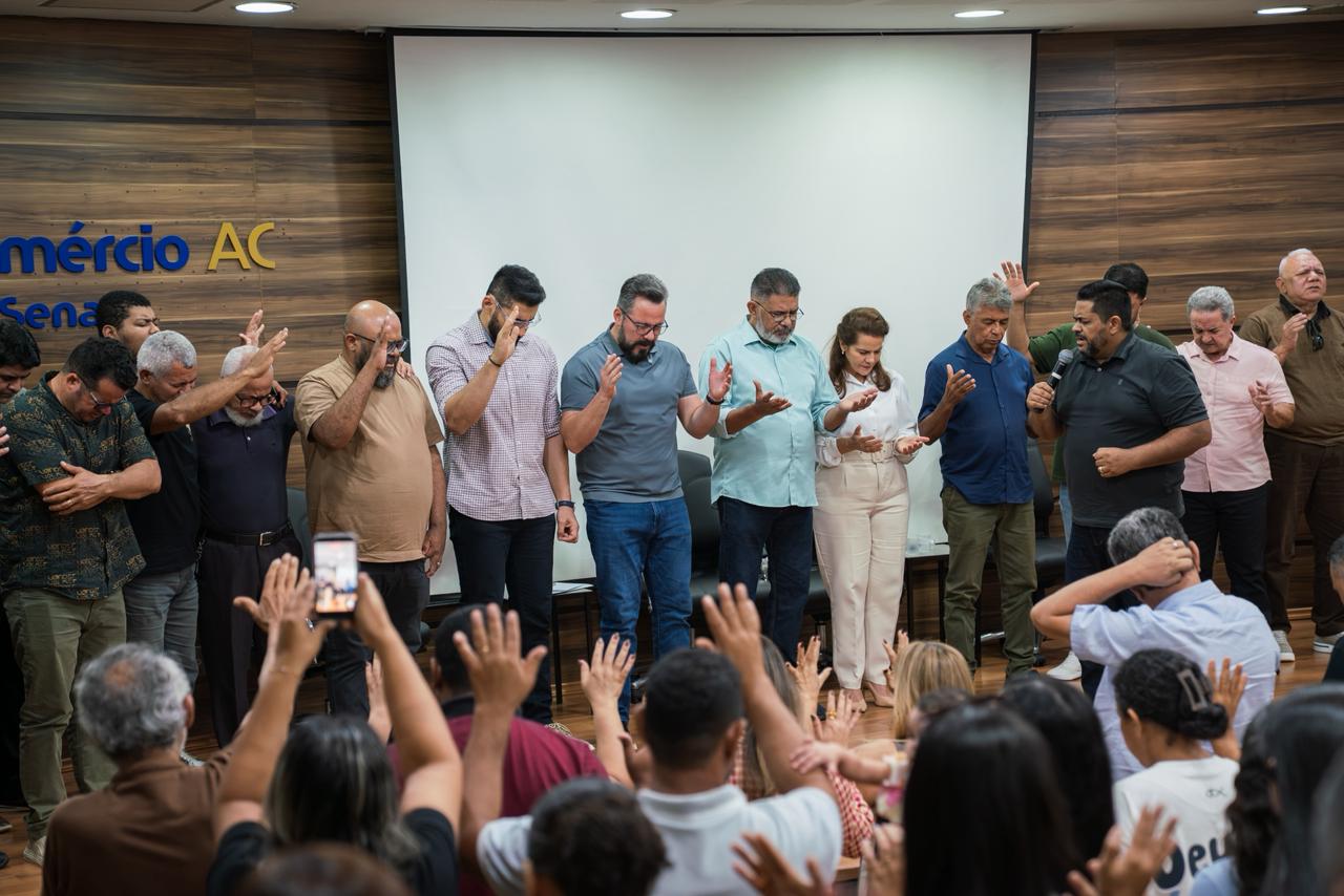 Líder da Igreja declara apoio a Alan Rick em evento no Acre