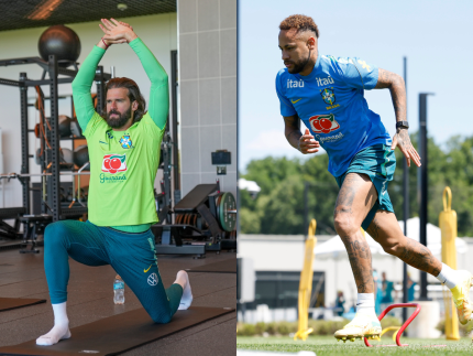 Alisson é poupado de treinamento da Seleção. Neymar vai a campo novamente Alisson é poupado de treinamento da Seleção. Neymar vai a campo novamente