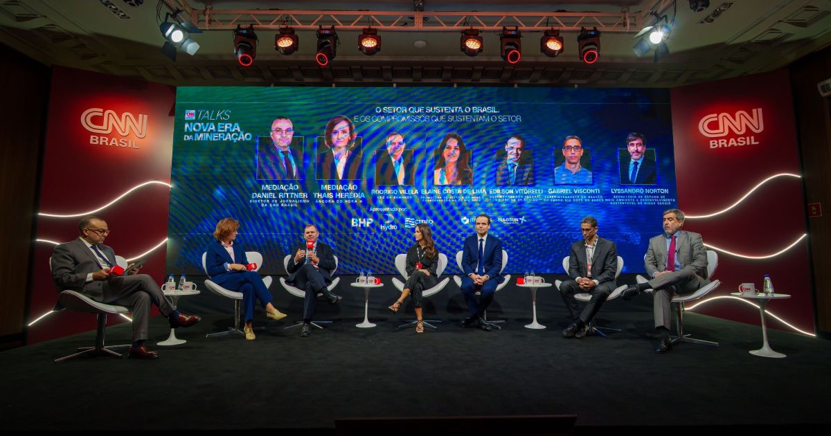 CNN Talks debate os desafios em sustentabilidade para a mineração CNN Talks debate os desafios em sustentabilidade para a mineração