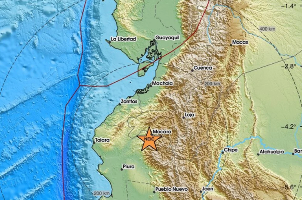 Terremoto de magnitude 5,1 é registrado na fronteira do Peru
