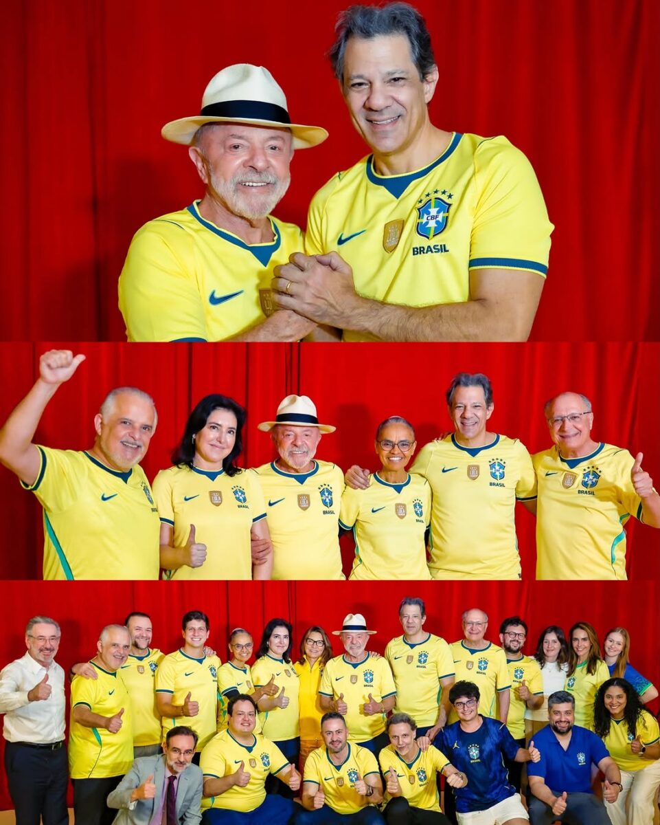 Lula assiste à vitória da Seleção ao lado de Marina Silva e amigos