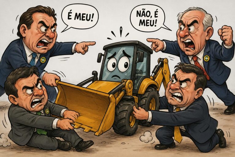 O povo quer máquinas trabalhando, não políticos brigando