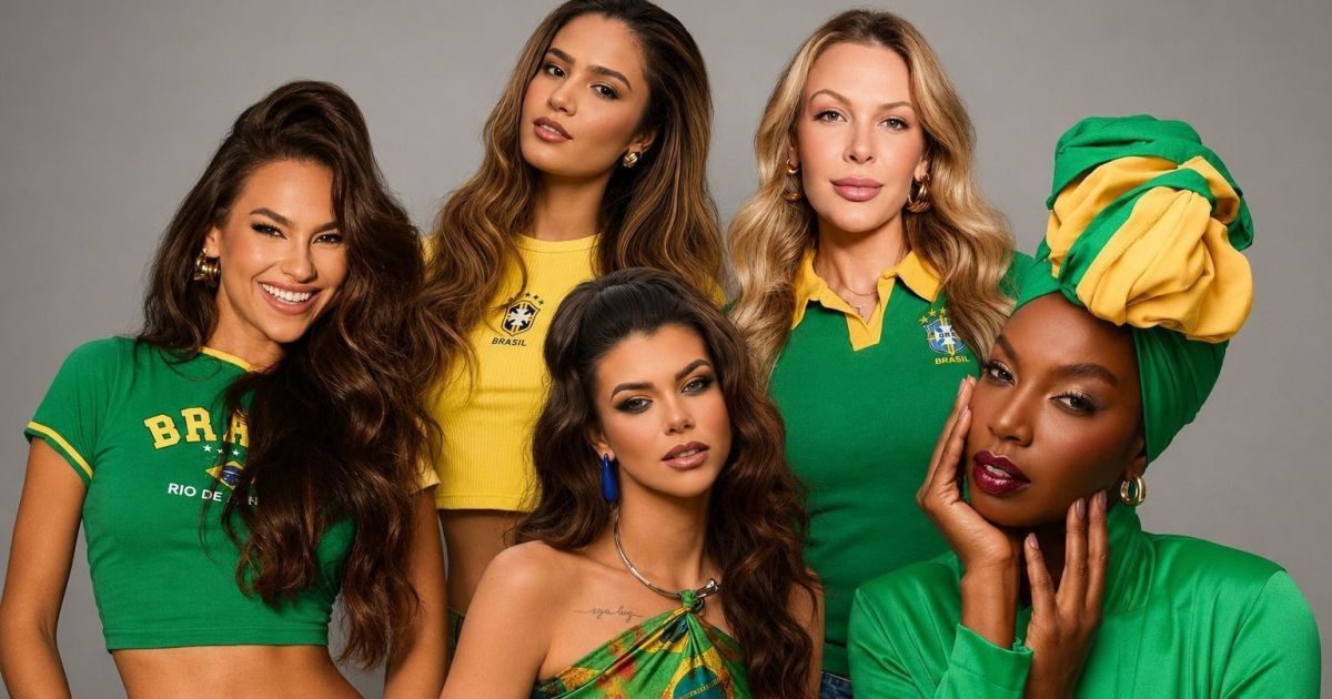 Clima de Copa: candidatas do Miss Universe Brasil aderem à moda brazilcore Clima de Copa: candidatas do Miss Universe Brasil aderem à moda brazilcore
