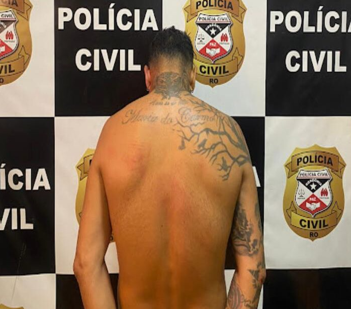 Identificado pelas iniciais G.C.D.A., de 46 anos, ele era conhecido pelo apelido de “Sangue” e estava foragido da Justiça. Foto: Reprodução