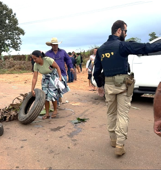 Segundo a Polícia Rodoviária Federal, a situação foi resolvida de forma pacífica, sem registro de incidentes ou confrontos. Foto: Reprodução