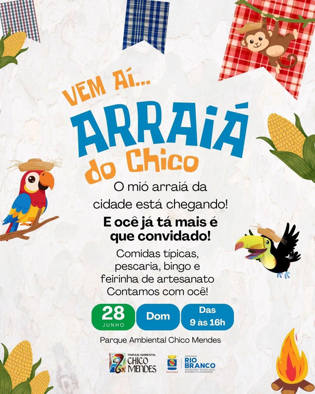 Parque Chico Mendes realiza 3ª edição de festa junina em Rio Branco