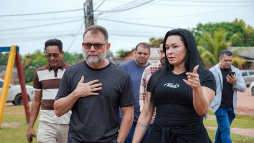 Alysson Bestene vistoria obras no Vale do Açaí e ocupação Jaguar
