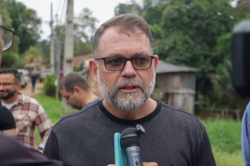 Alysson Bestene vistoria obras no Vale do Açaí e ocupação Jaguar
