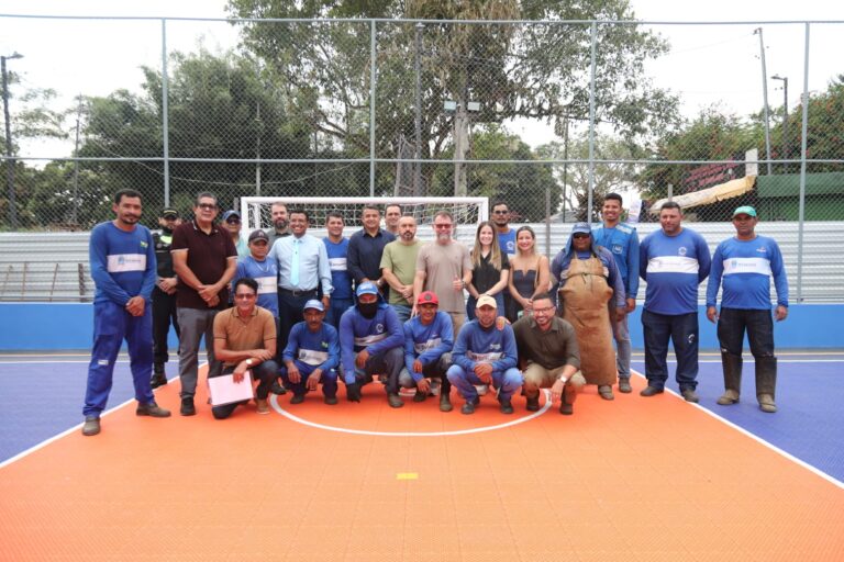 A proposta da gestão municipal é fazer com que o espaço vá além da prática esportiva. A quadra também deve ser utilizada para atividades culturais, recreativas e ações desenvolvidas por associações comunitárias, fortalecendo o papel do local como ponto de encontro e convivência para a população.  - Foto: Ascom