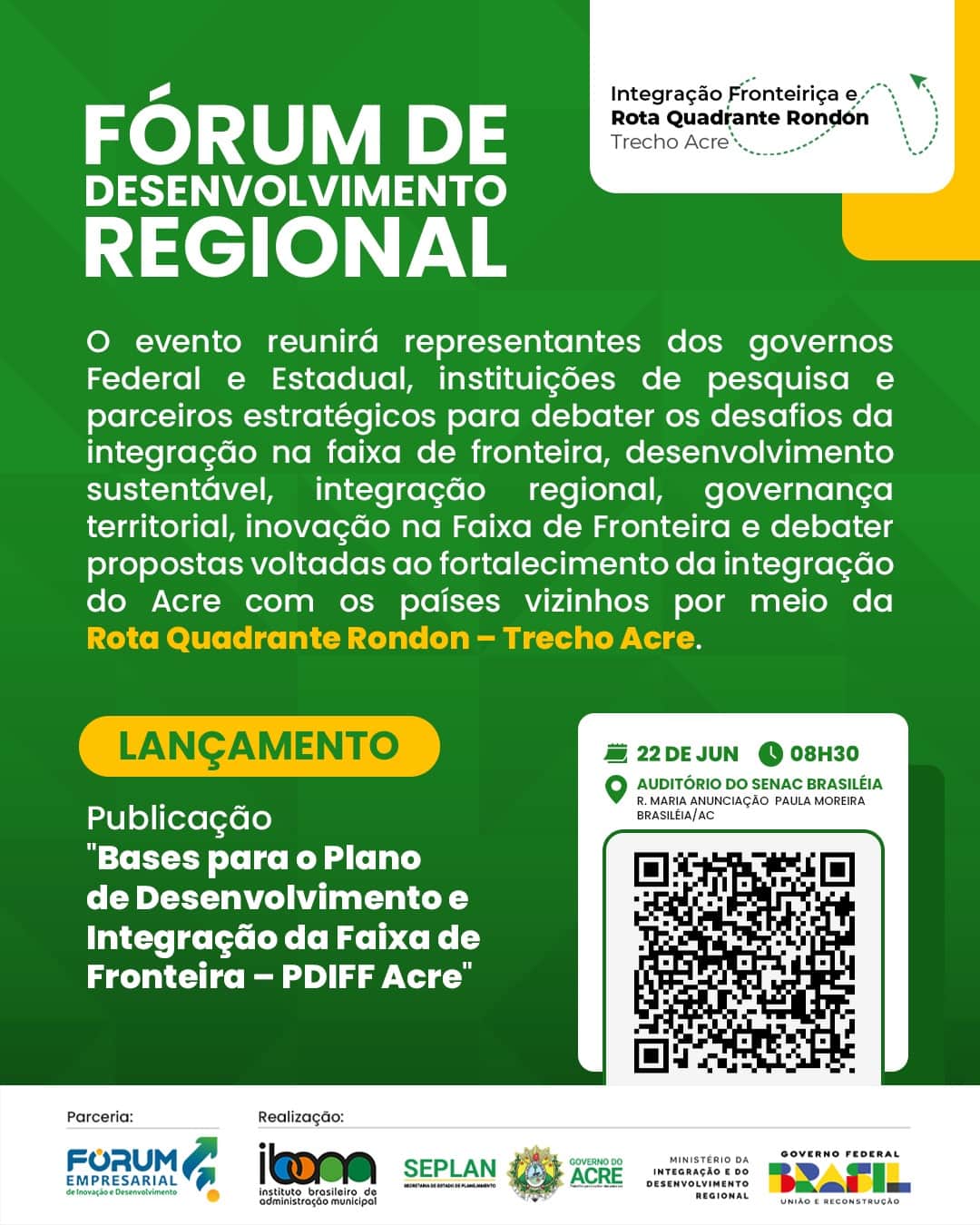 Fórum Empresarial e parceiros promovem debate sobre a fronteira do Acre Seplan