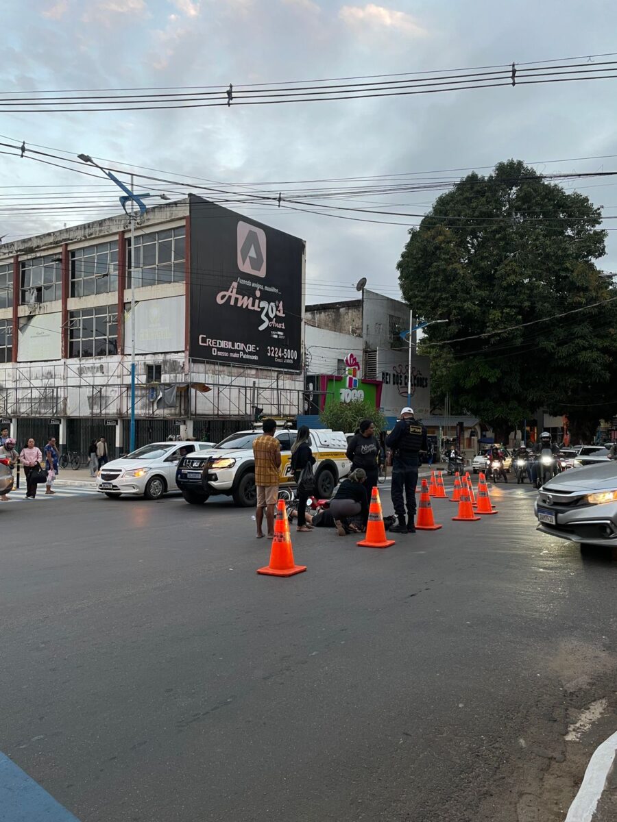 Acidente envolvendo motocicleta deixa pessoa ferida em Rio Branco