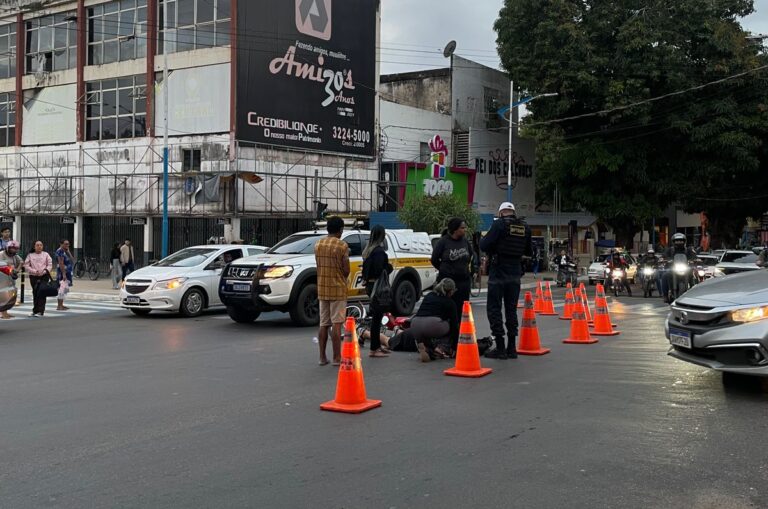 Acidente envolvendo motocicleta deixa pessoa ferida em Rio Branco