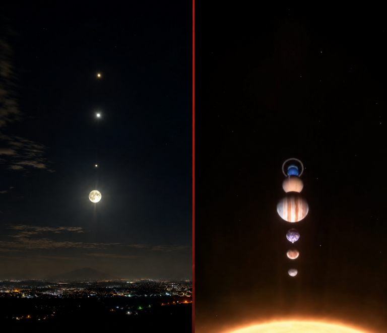Lua e três planetas formam espetáculo no céu de junho
