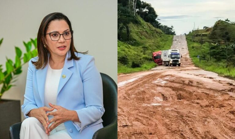 Mailza diz que reconstrução da BR-364 deve finalizar ainda este ano Mailza diz que recuperação da BR-364 deve finalizar ainda em 2026