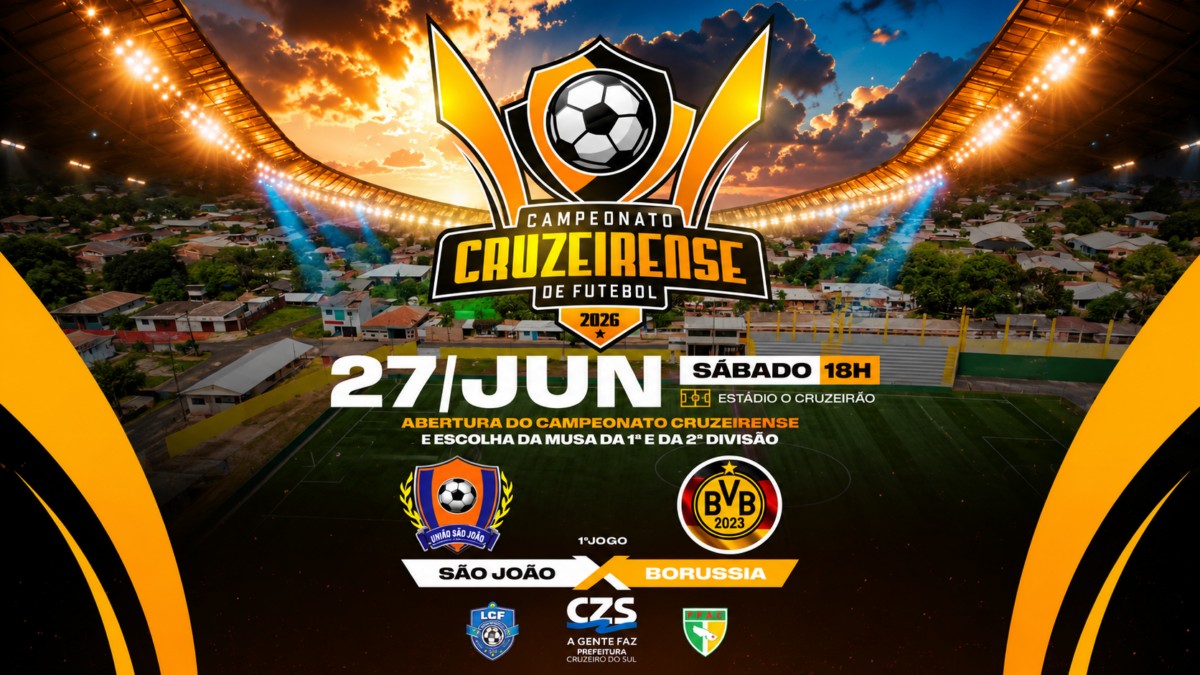 Campeonato Cruzeirense de Futebol começa neste sábado