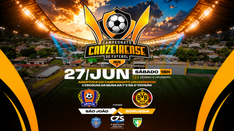 Campeonato Cruzeirense de Futebol começa neste sábado