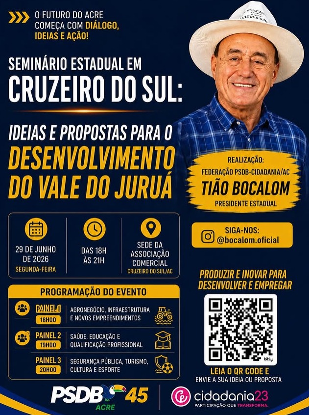 Bocalom realiza seminário sobre desenvolvimento do Vale do Juruá