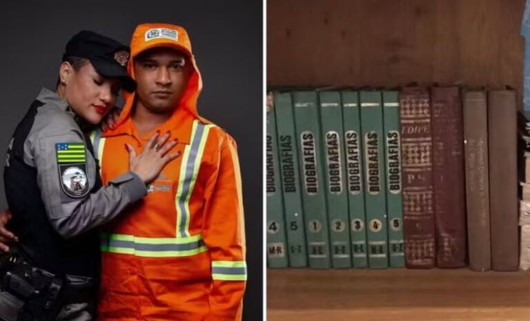 Gari encontra livros no lixo e ajuda esposa a se tornar capitã da PM
