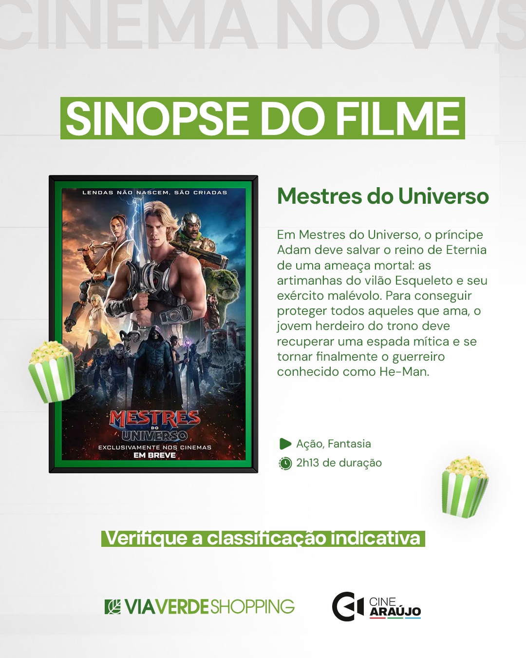 Cine Araújo do Via Verde traz uma temporada repleta de estreias