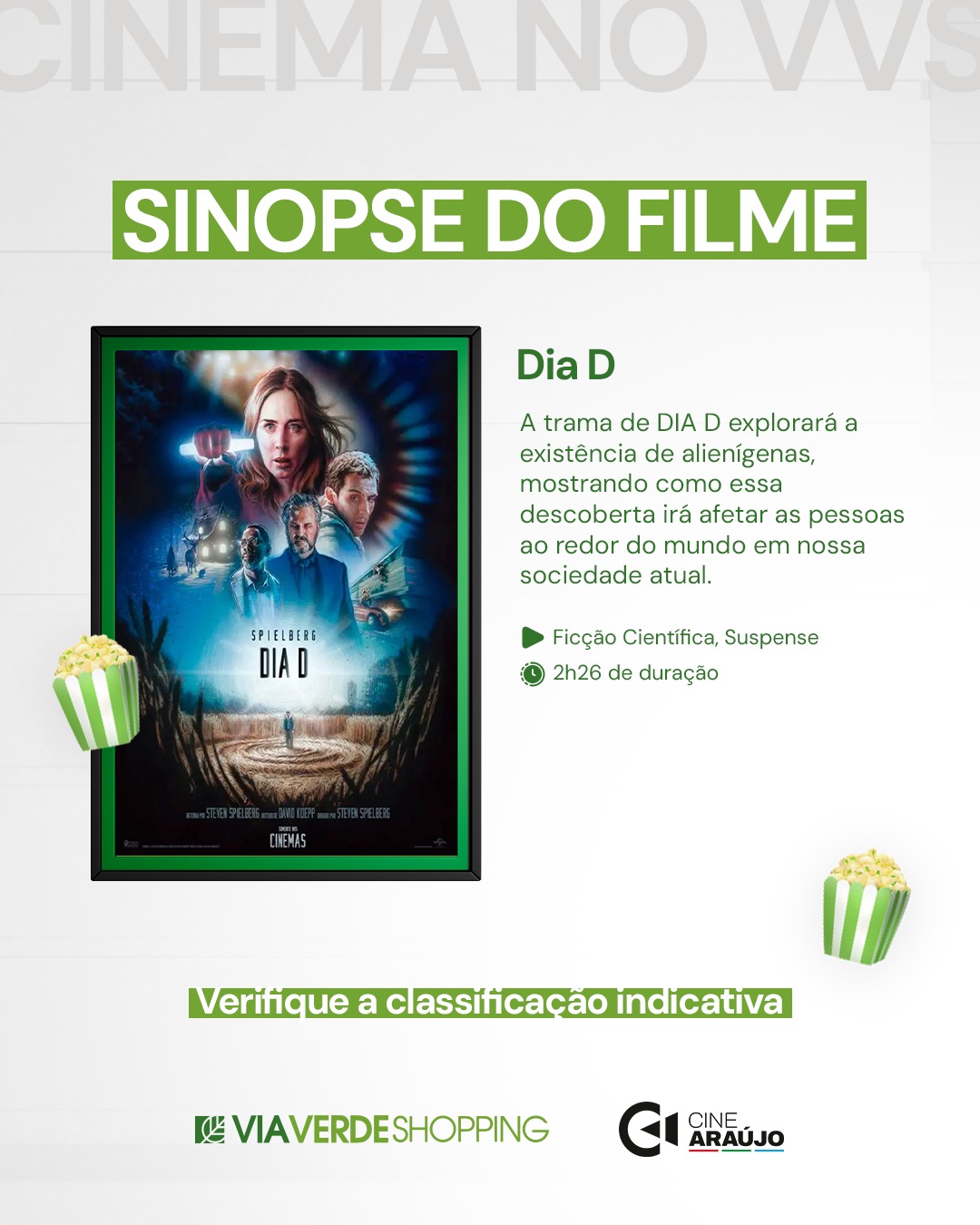 Cine Araújo do Via Verde traz uma temporada repleta de estreias