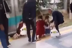 Criança cai em vão de trilhos e sobrevive após passagem de trem