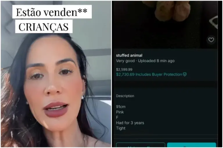Usuários identificaram perfis com descrições que imitam dados de menores em sites de venda