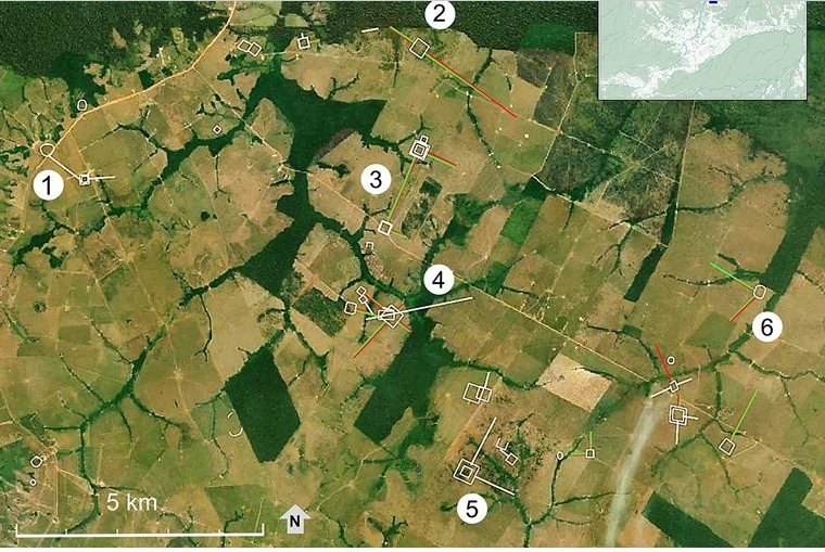 As estradas foram mapeadas com apoio do LIDAR