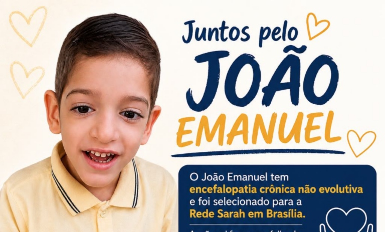 Doação de ingredientes pode ajudar João Emanuel a chegar à Rede Sarah