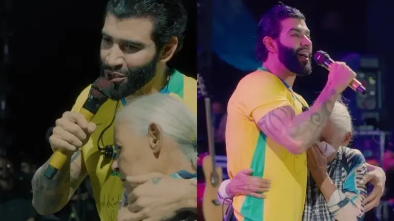Gusttavo Lima se emociona ao lembrar da mãe após gesto de fã de 73 anos