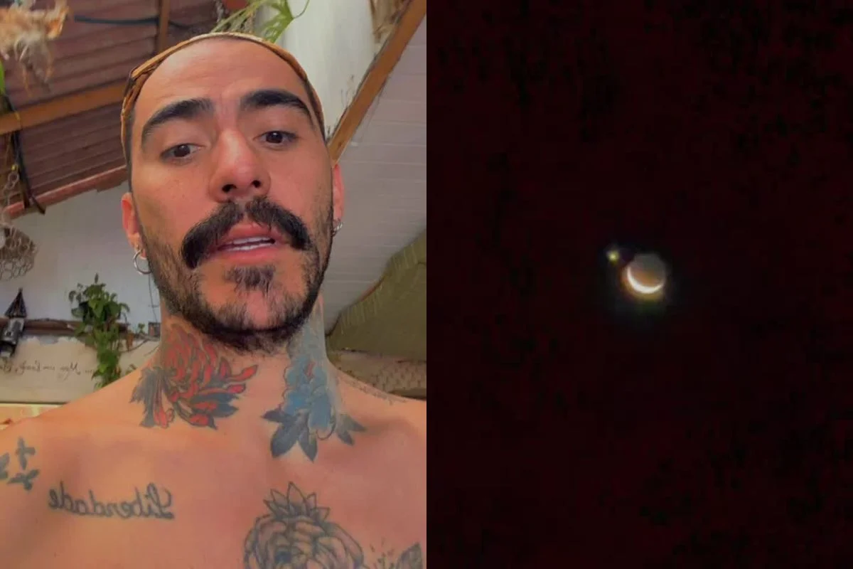 Influencer Mayk Leão filma encontro entre a Lua e Vênus Influencer Mayk Leão filma encontro entre a Lua e Vênus
