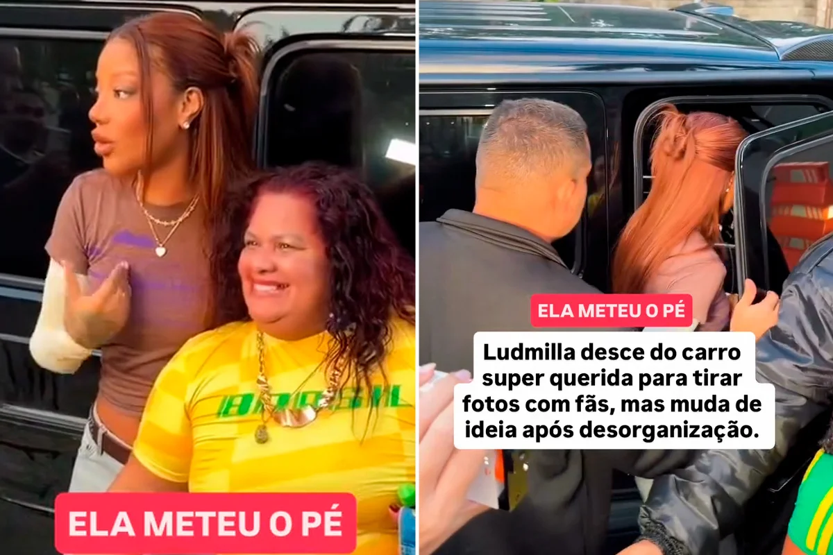 Ludmilla desiste de fotos com fãs após confusão no RJ Ludmilla desiste de fotos com fãs após confusão no RJ