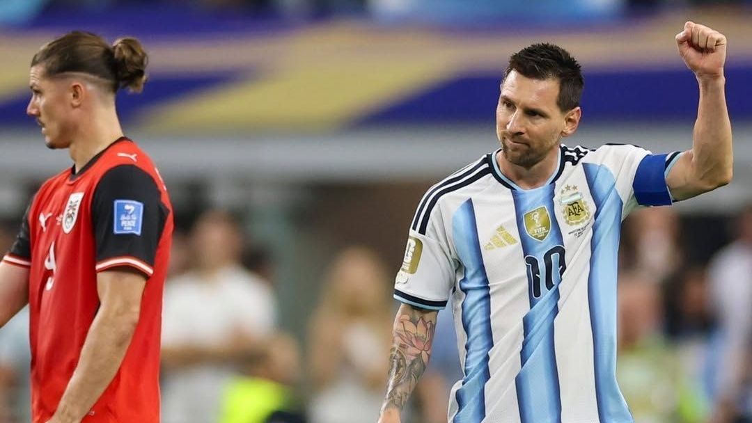 Messi faz história, Argentina vence Áustria e vai ao mata-mata da Copa Messi faz história, Argentina vence Áustria e vai ao mata-mata da Copa