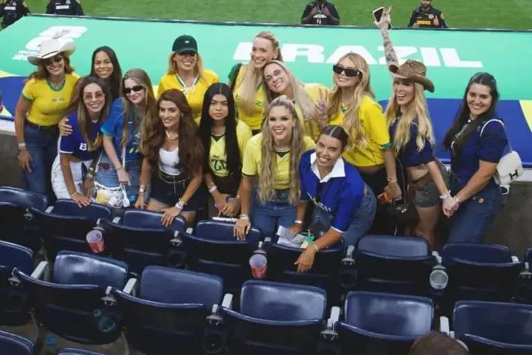 Ausência de Bruna Biancardi em foto de esposas de jogadores gera debate