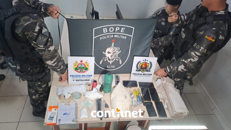 Mandado de prisão revela laboratório de drogas e termina com dois presos