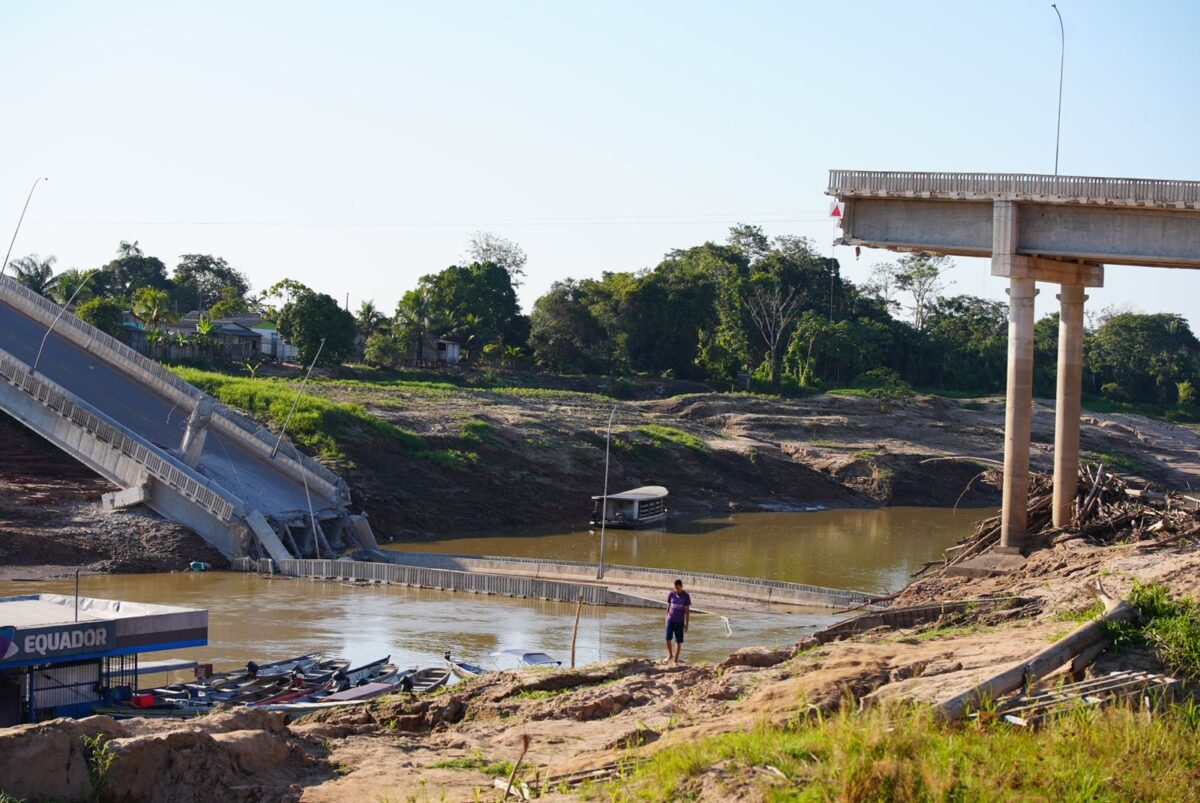 Em nota, empresa cita fenômeno na Amazônia para queda de ponte