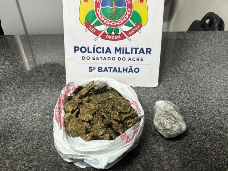Jovem é detido após fuga e apreensão de droga em Brasiléia