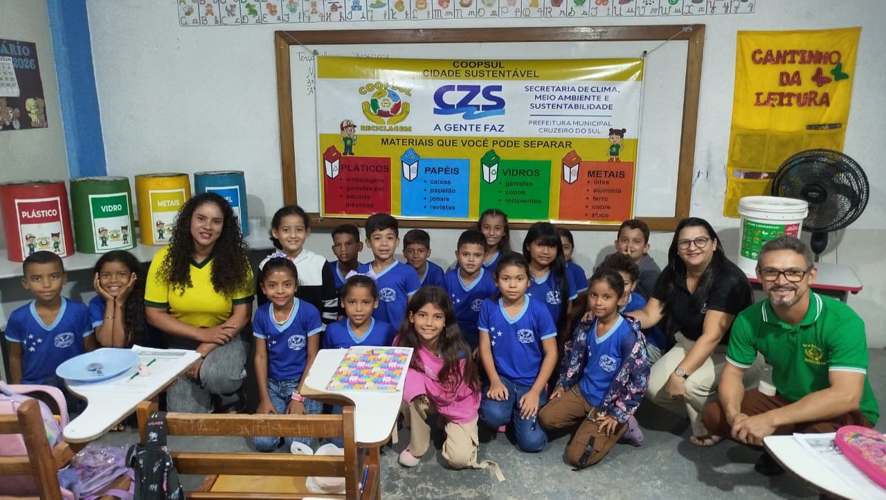 Prefeitura de Cruzeiro do Sul garante educação ambiental em escolas