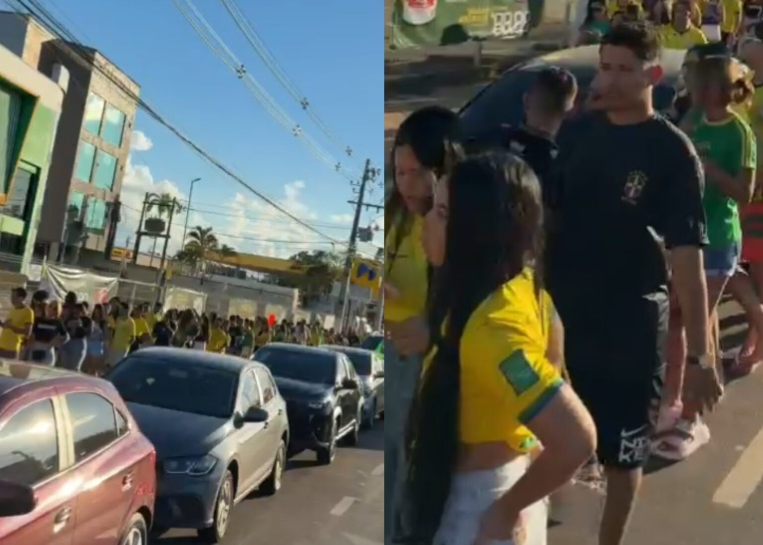 Torcedores lotam entrada do Brazin para assistir Brasil x Marrocos