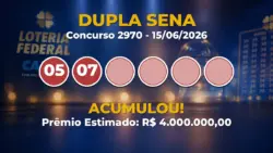 Resultado da Dupla Sena de hoje: prêmio acumula em R$ 4 milhões no concurso 2970