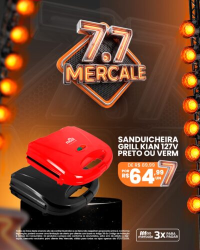 Últimas horas do 7.7: Mercale tem ofertas com até 60% de desconto