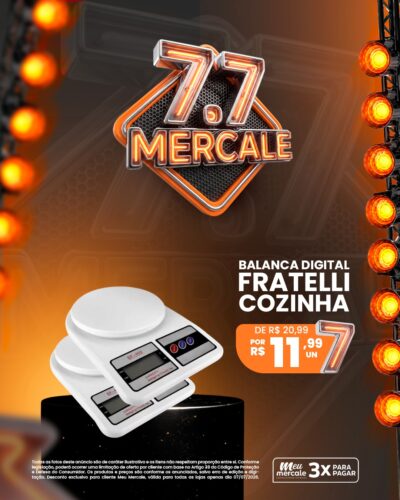 Últimas horas do 7.7: Mercale tem ofertas com até 60% de desconto