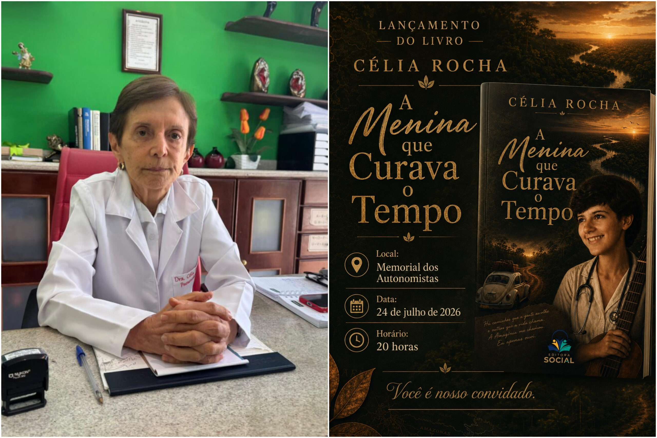 Médica do Acre lança livro sobre trajetória entre a medicina e a Amazônia Médica do Acre lança livro sobre trajetória entre a medicina e a Amazônia