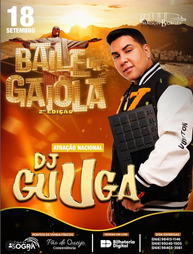 DJ Guuga é anunciado como atração nacional do Baile da Gaiola no Acre