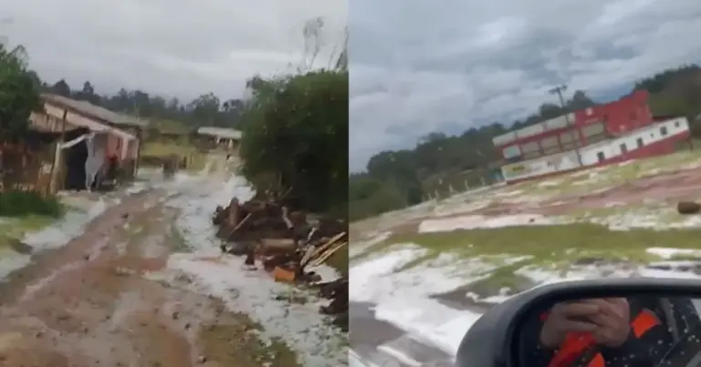 Aulas são suspensas após temporal com granizo no Rio de Grande do Sul