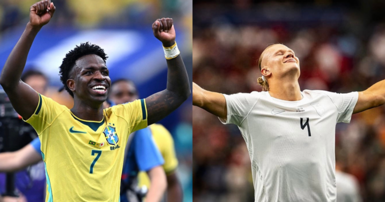 Quem é mais decisivo? Veja os números de Vini Jr e Haaland pelas seleções Quem é mais decisivo? Veja os números de Vini Jr e Haaland pelas seleções