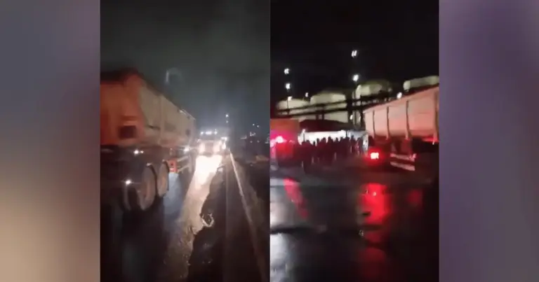Veja imagens da greve dos caminhoneiros em SP nesta segunda