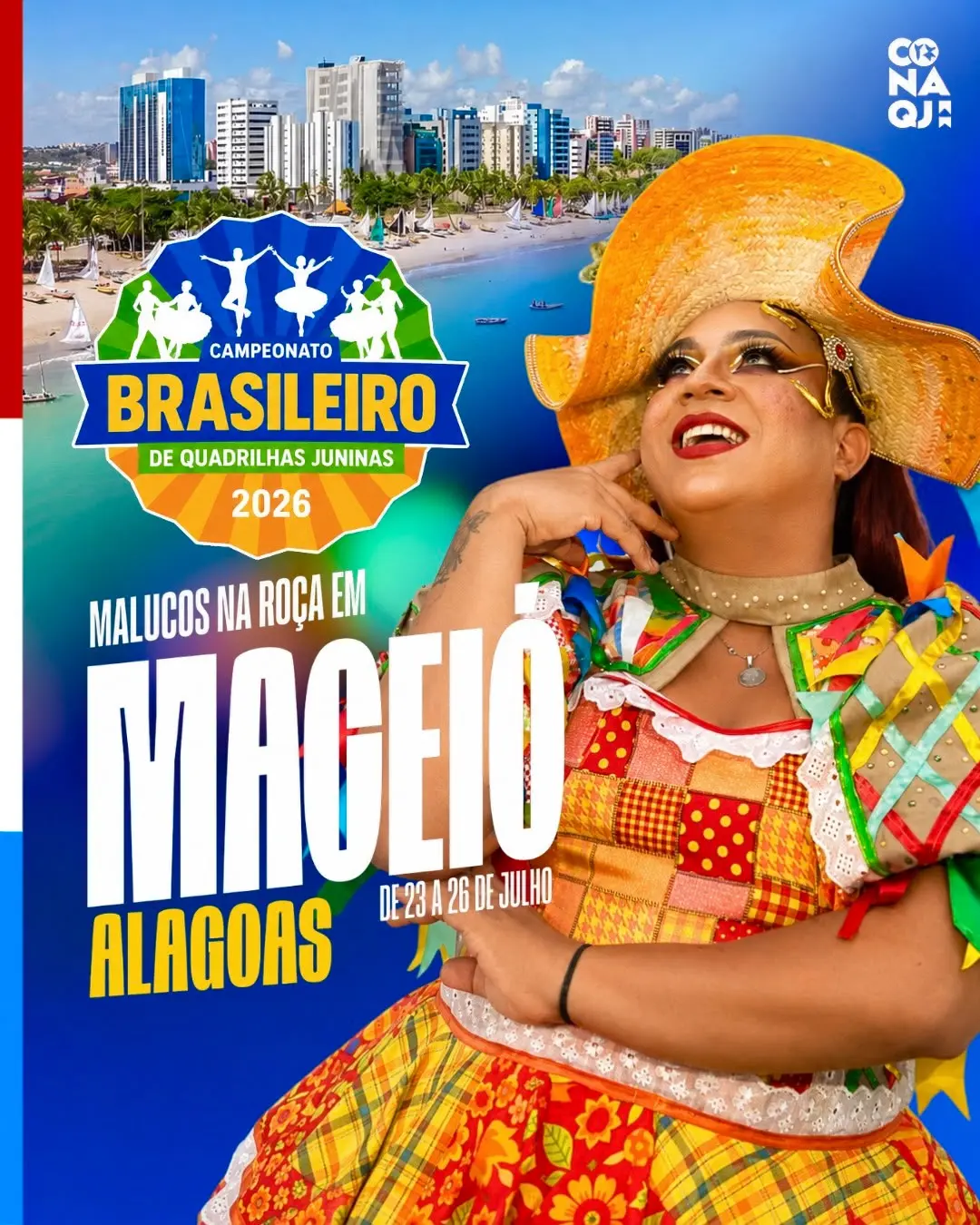 'Malucos na Roça'participará do Concurso Brasileiro de Quadrilhas Juninas, que será realizado em Maceió (AL)