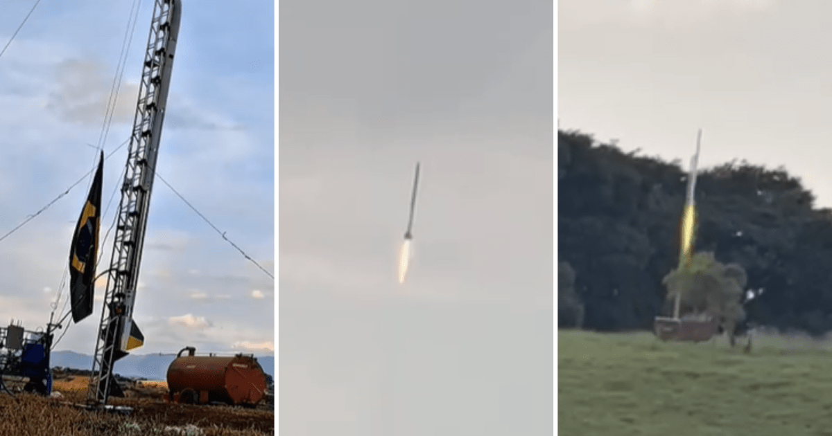 Brasil lança primeiro foguete movido a propulsão líquida; veja imagens Brasil lança primeiro foguete movido a propulsão líquida; veja imagens