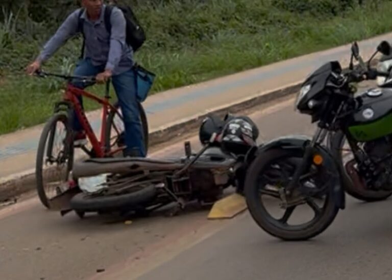 Acidente com motocicleta mobiliza Samu em Rio Branco acidente (5)