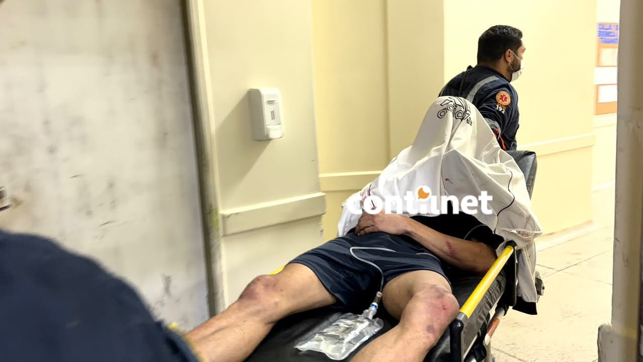 Vítima de agressão com ripas busca abrigo em estacionamento de supermercado em Rio Branco